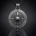 Viking Schild Hanger Ketting met Runen