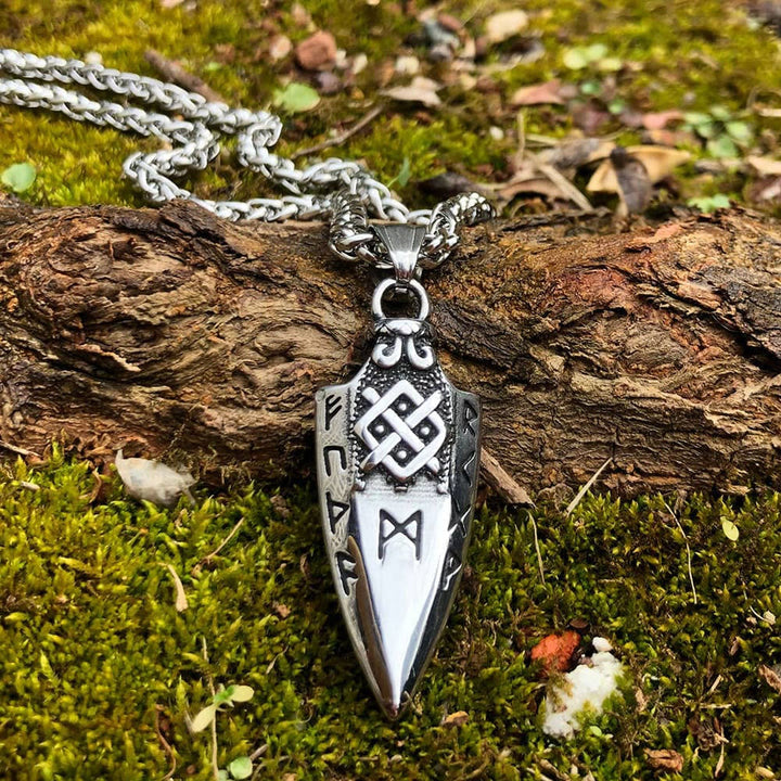 Speer Rune Drievoudige Horn Of Odin Ketting