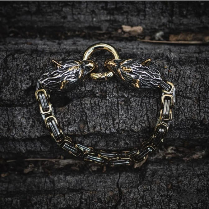 Armband met de wolven Geri en Freki