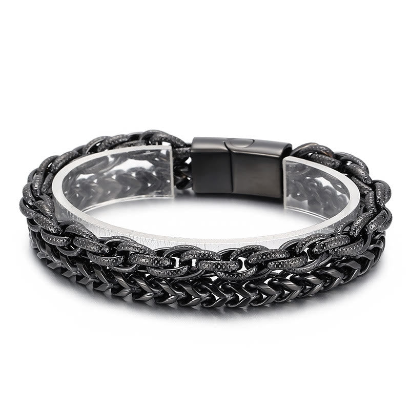 Zware schakelarmband – titaniumstaal