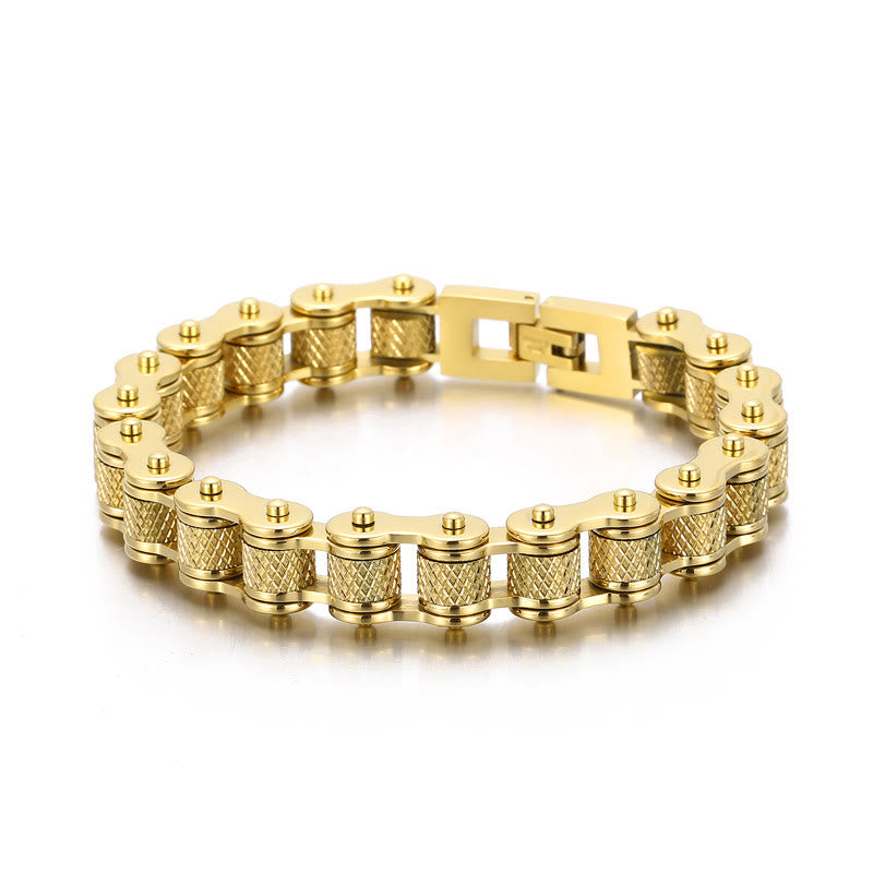 Massieve schakelarmband – motorketting
