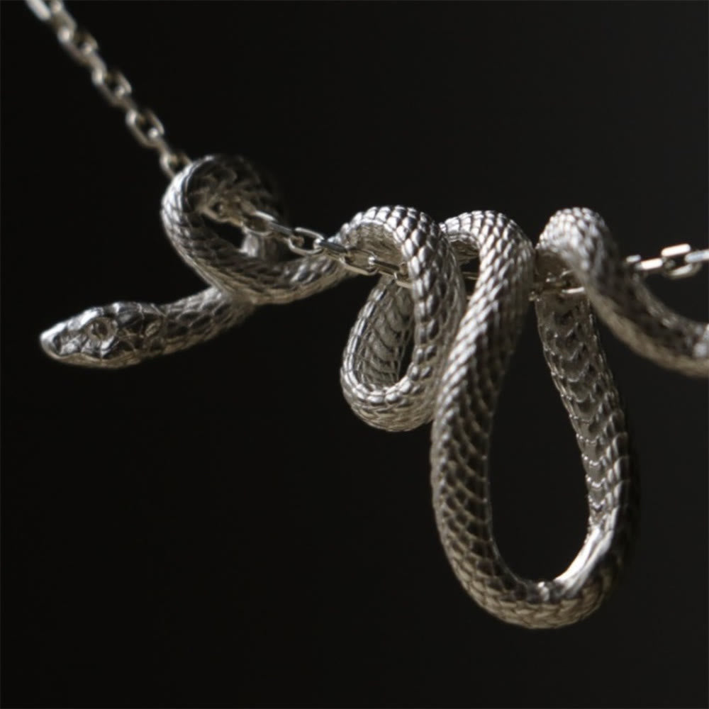 Ketting met slangenschakel – goud- of zilverkleurig