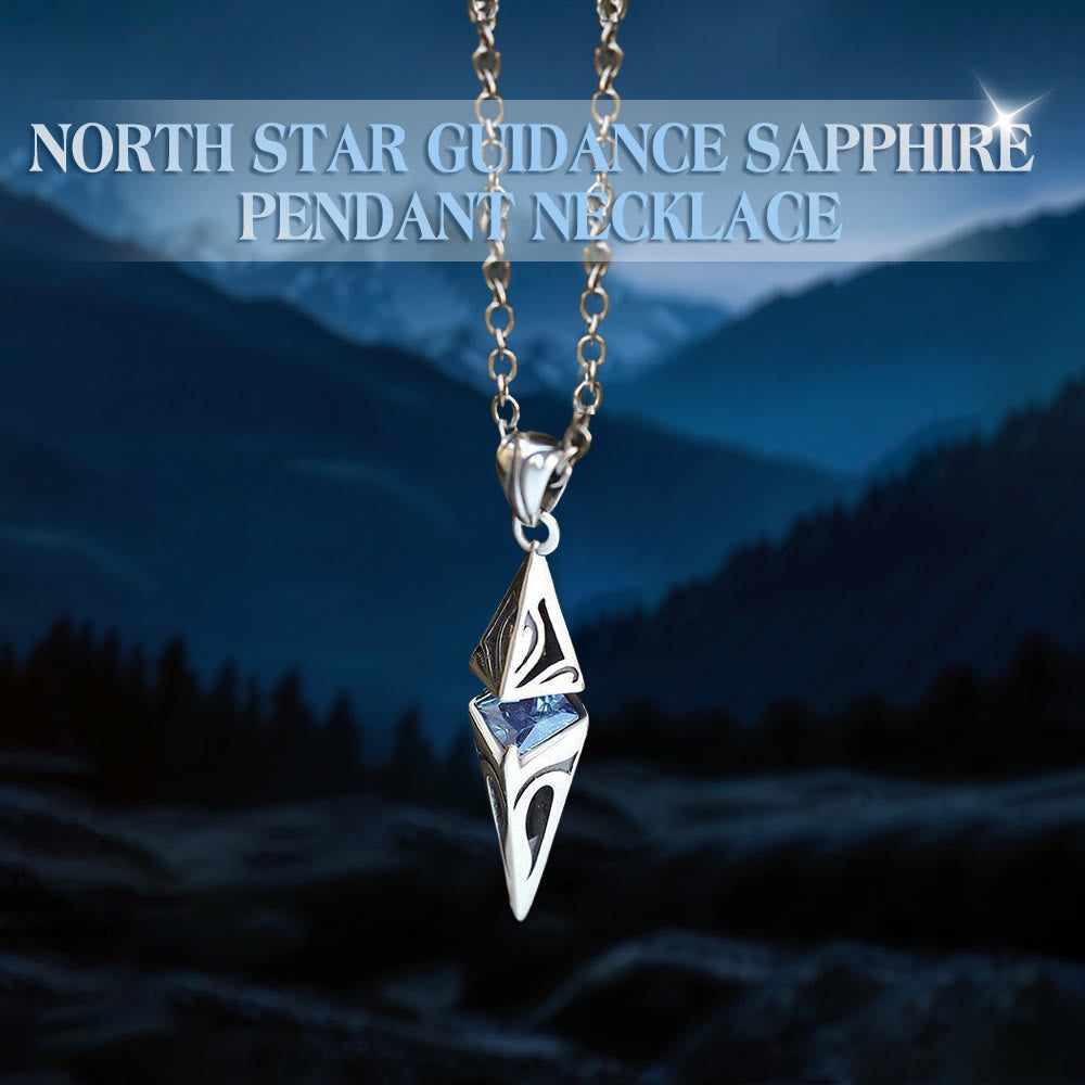 North Ster Guidance Sapphire Hanger Ketting