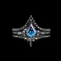 Kroonring met blauwe zirkoon – Zwarte Schemering