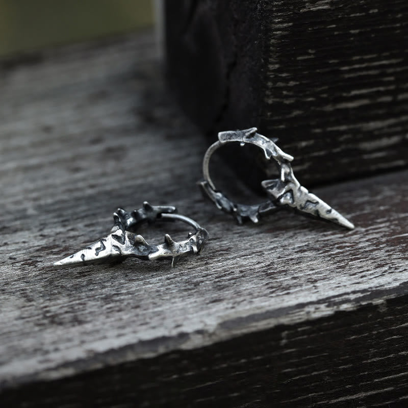 Creolen met doornpunten – 925 zilver