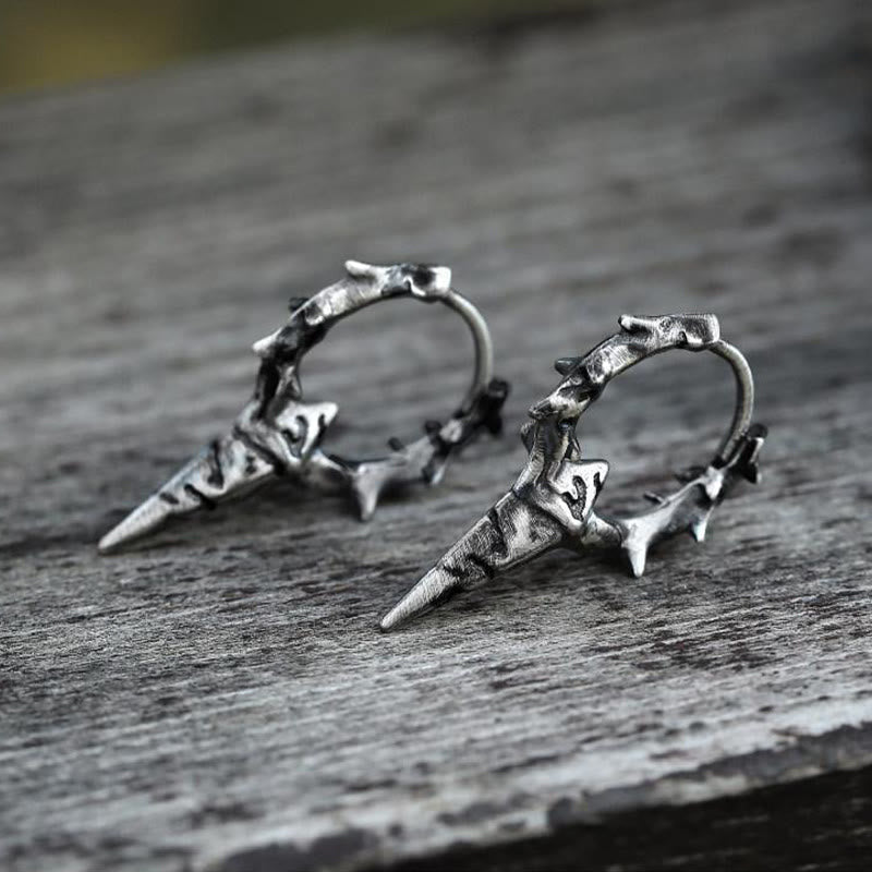 Creolen met doornpunten – 925 zilver