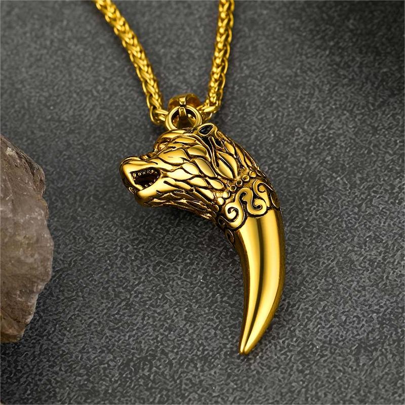 Viking Wolf Tooth Ketting For Men