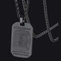 Ketting met Sint-Florianus – brandweer, 316L staal