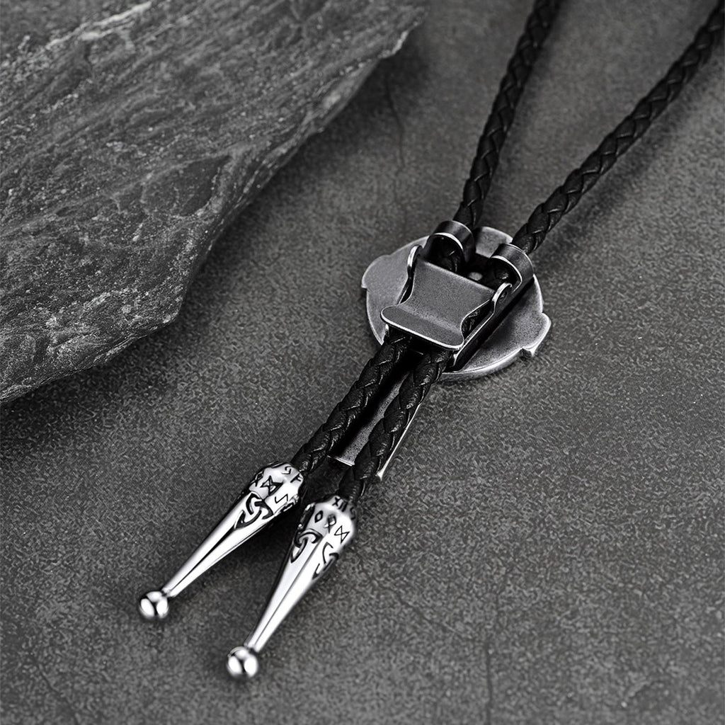 Bolo tie met Keltisch kruis – 316L roestvrij staal