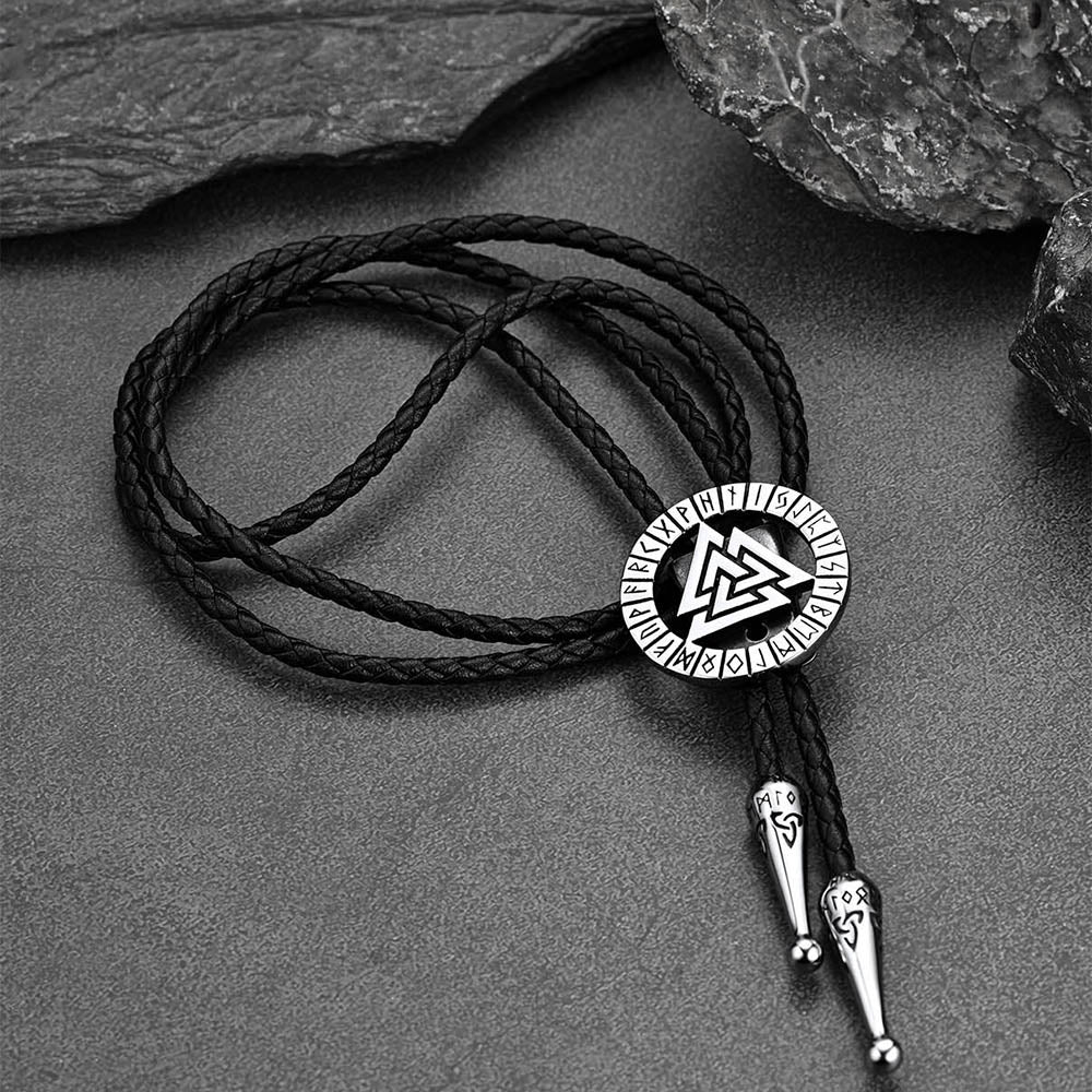 Viking Valknut Bolo Tie voor heren Women